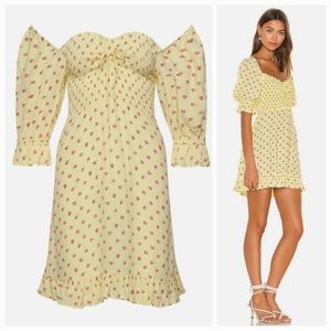 Faithfull the Brand Sage Mini Dress in Santa Maria Floral XS NWT